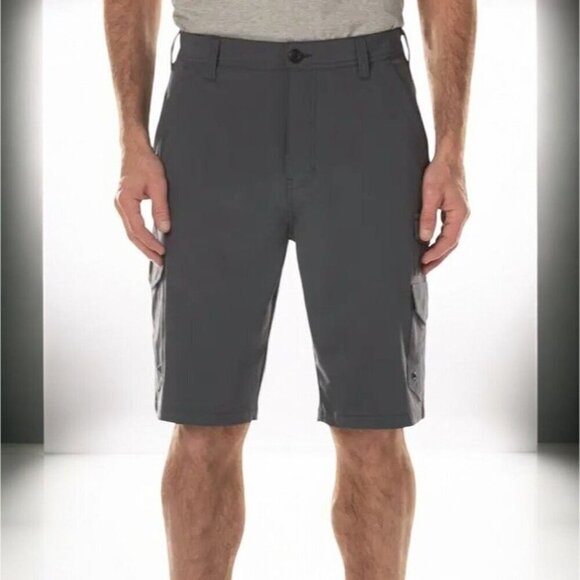 Iron Co Other - IRON CO Mens polyester blend 4 Way Stretch Hybrid Cargo Shorts Greystone  NEW 34